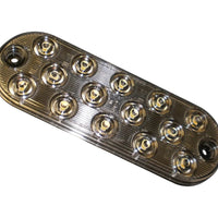 Two - Maxxima 6" Oval White LED Low Profile Back-Up with Two Adhesive Mounting Tape (M63350 + M63350-TAPE)