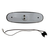 Maxxima LED Red Oval Marker Clearance Light Chrome Trim RV Trailer Truck (M72270R-KIT)