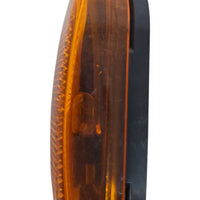 Optronics 4" Amber Marker Clearance Light Reflective Black Base Single Wire Incandescent