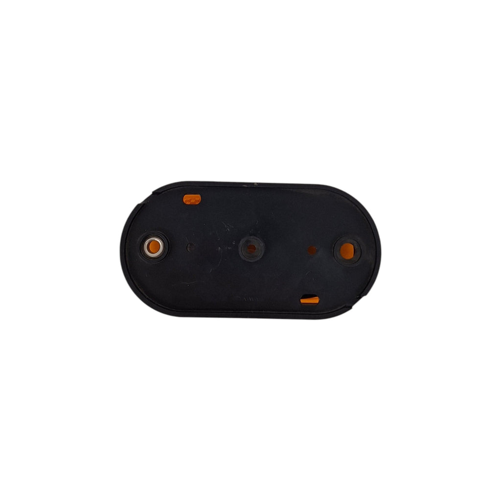 Optronics 4" Amber Marker Clearance Light Reflective Black Base Single Wire Incandescent