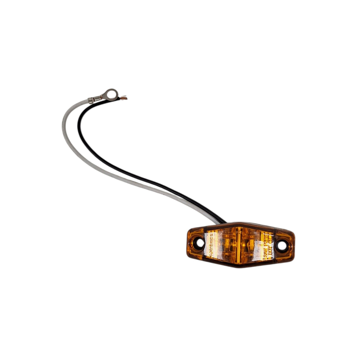 1 x 2.5 Amber LED Clearance Marker Light Optronics Trailer RV Diamond Yellow (MCL-13AB)