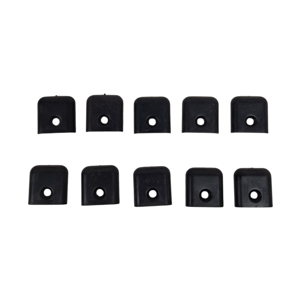 Ten - 1" Universal Black Molding Trim Plastic End Cap RV Camper 5th Wheel Trailer (MEC-B-LOTOF10)