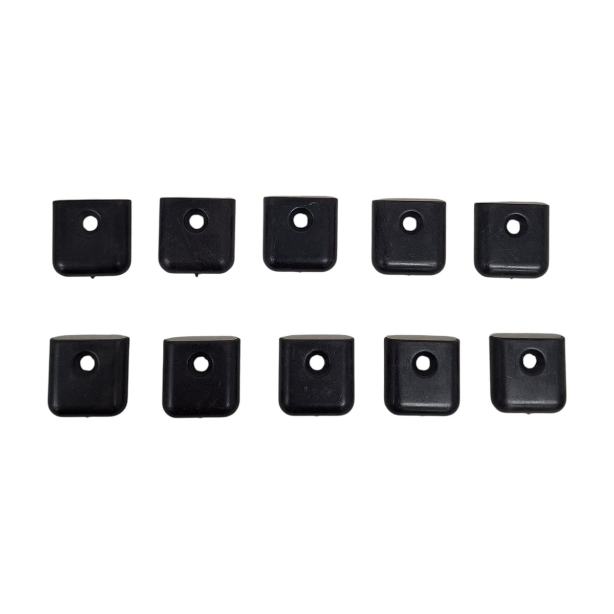 Ten - 1" Universal Black Molding Trim Plastic End Cap RV Camper 5th Wheel Trailer (MEC-B-LOTOF10)