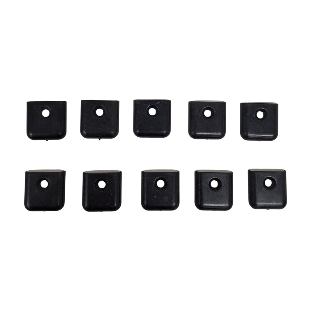 Ten - 1" Universal Black Molding Trim Plastic End Cap RV Camper 5th Wheel Trailer (MEC-B-LOTOF10)