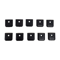 Ten - 1" Universal Black Molding Trim Plastic End Cap RV Camper 5th Wheel Trailer (MEC-B-LOTOF10)