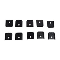 Ten - 1" Universal Black Molding Trim Plastic End Cap RV Camper 5th Wheel Trailer (MEC-B-LOTOF10)