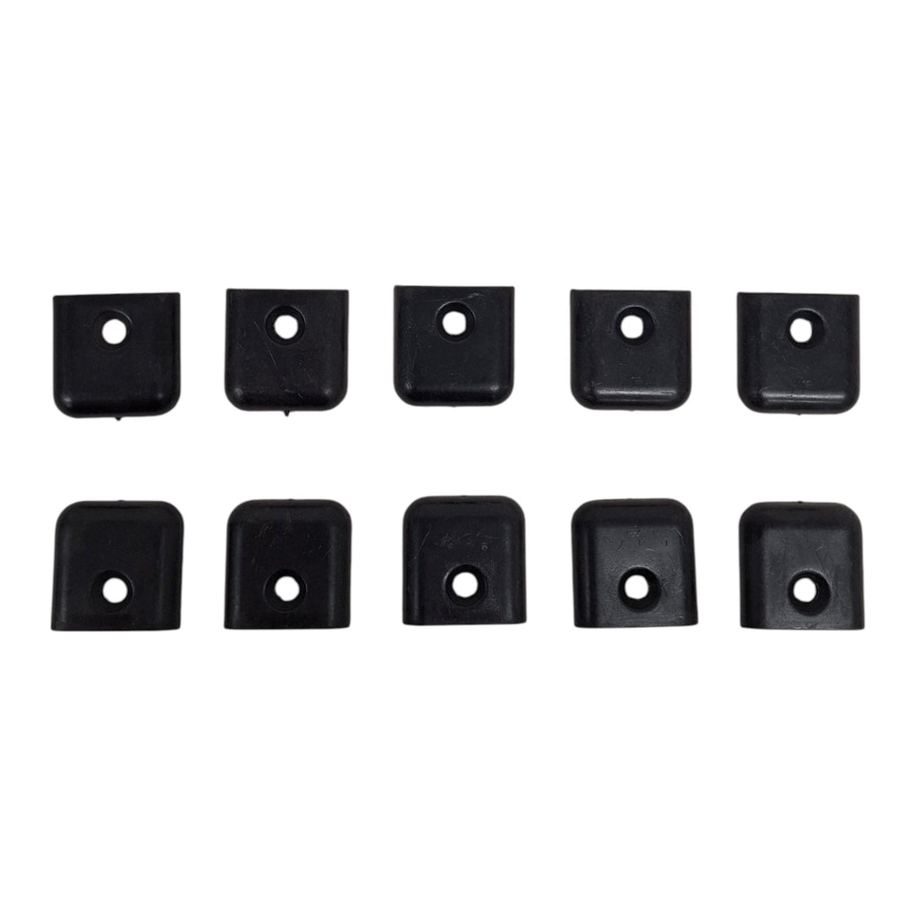 Ten - 1" Universal Black Molding Trim Plastic End Cap RV Camper 5th Wheel Trailer (MEC-B-LOTOF10)