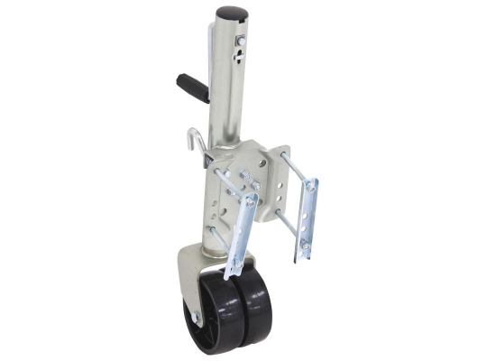 Boat Trailer Jack w/ Dual Wheels – Swivel Sidewind – 1,500 lb – Zinc Marine Jack (MJ-1500B-DWL)