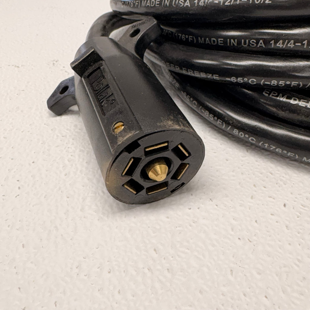 Pre-Assembled 7-Way RV Trailer Plug Wiring Harness – 25 ft (MP7WY-25-RP)