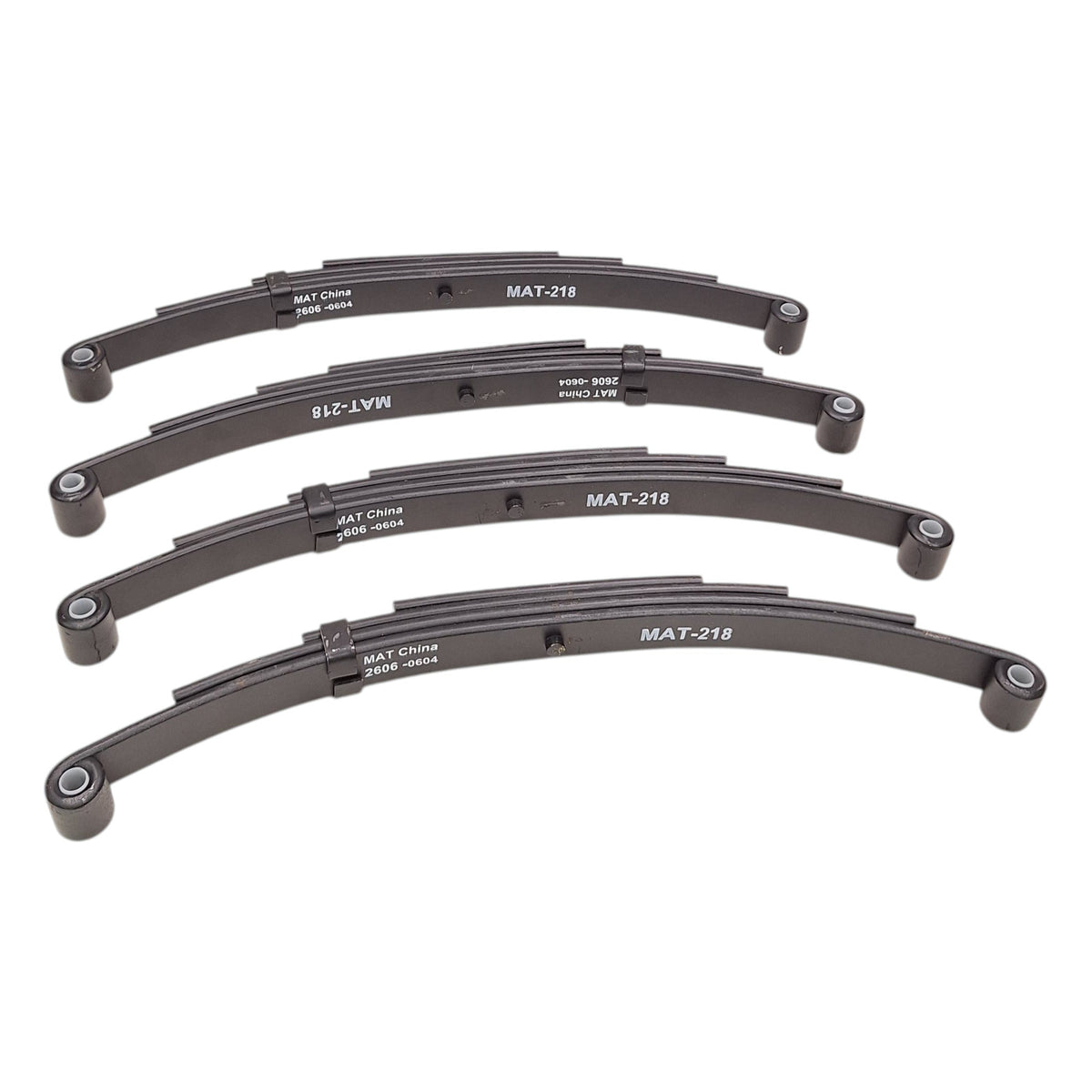 Four (4) 2500# Trailer Leaf Spring for 5000# Axle 25.25" Camper 4 Leaf (PR4-4)