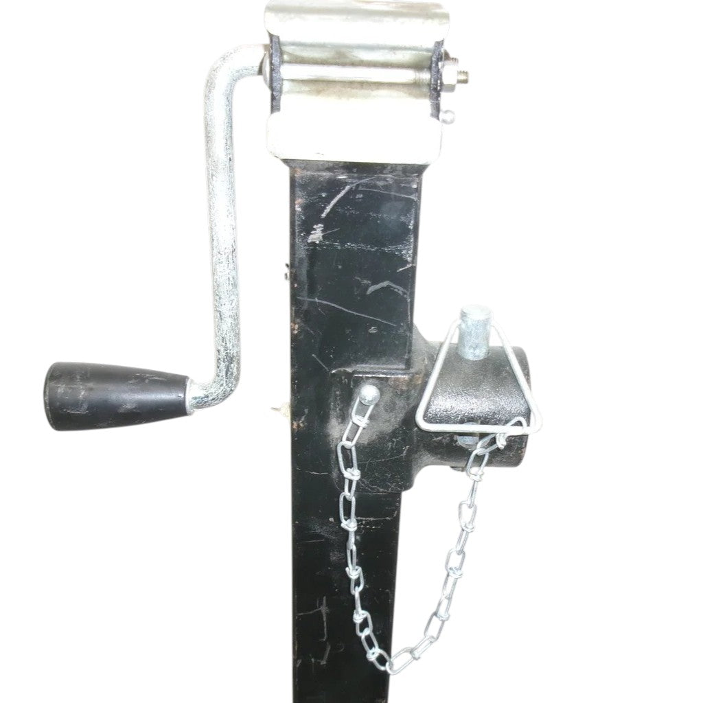 Pro Series 8,000 lb Square Pipe Mount Swivel Trailer Jack — Sidewind — 10" Lift (PS1400860383)