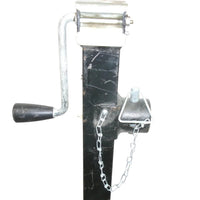 Pro Series 8,000 lb Square Pipe Mount Swivel Trailer Jack — Sidewind — 10" Lift (PS1400860383)
