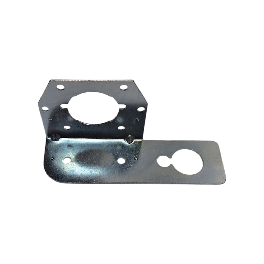 4-Way Round Female Connector with Bracket for Trailer, RV, Camper, Truck (R4CD-KIT)