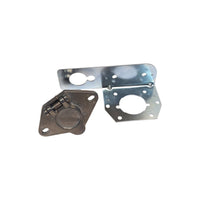 4-Way Round Female Connector with Bracket for Trailer, RV, Camper, Truck (R4CD-KIT)