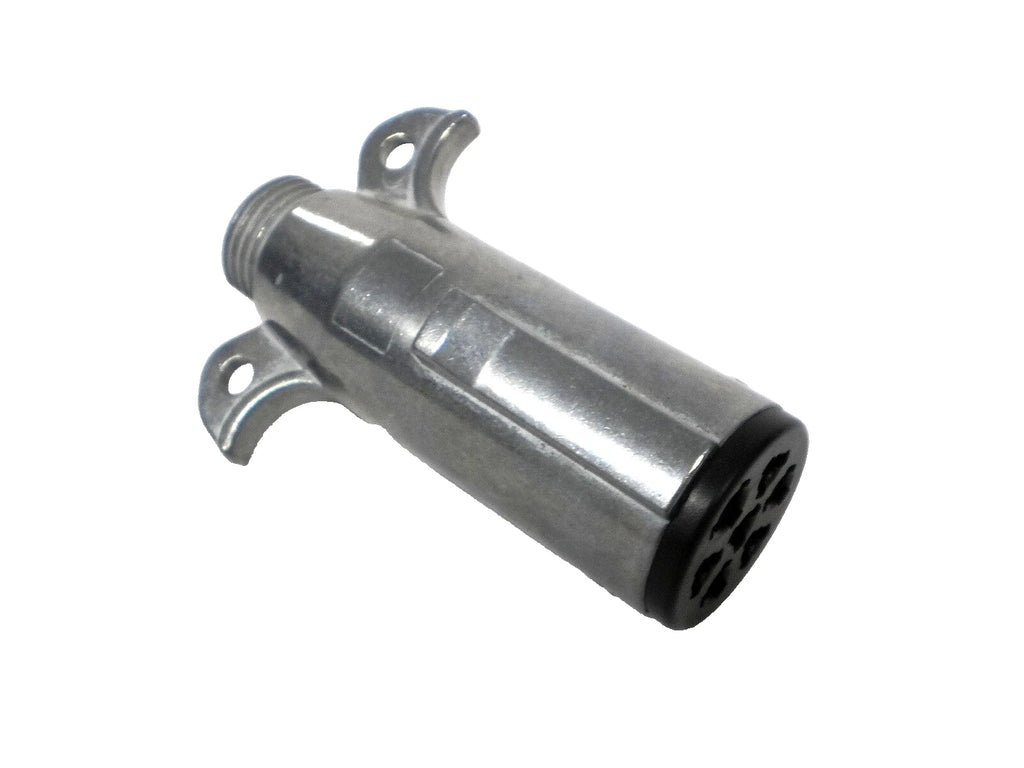 Brophy 7-Way Round Pin Trailer End Plug, Die-Cast Metal Housing (R7TD)