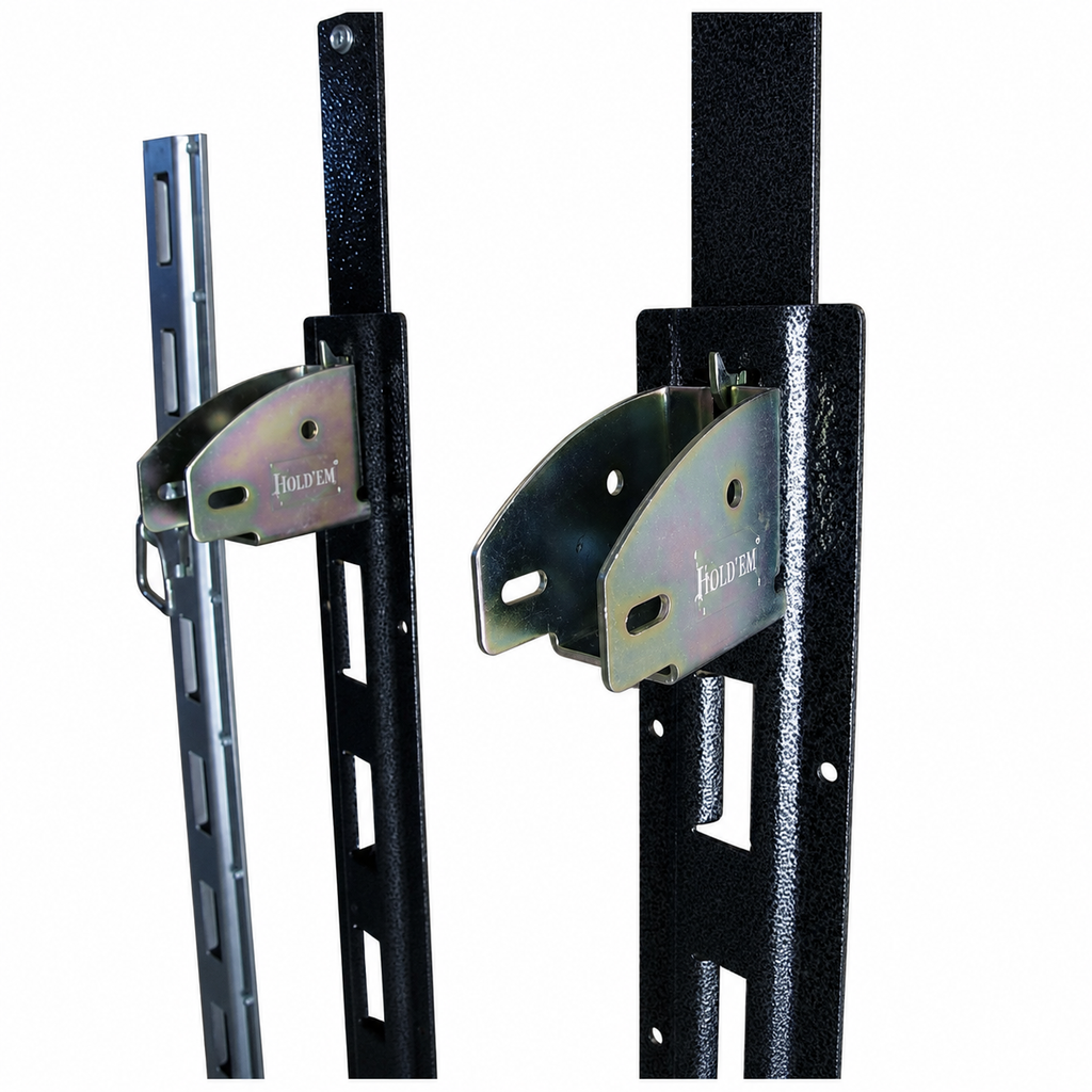 Rack'Em Adjustable Trailer Shelf Kit – 49" Brackets, E-Track Hangers & Wood Sockets (RA-13)