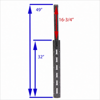 Rack'Em Adjustable Trailer Shelf Kit – 49" Brackets, E-Track Hangers & Wood Sockets (RA-13)