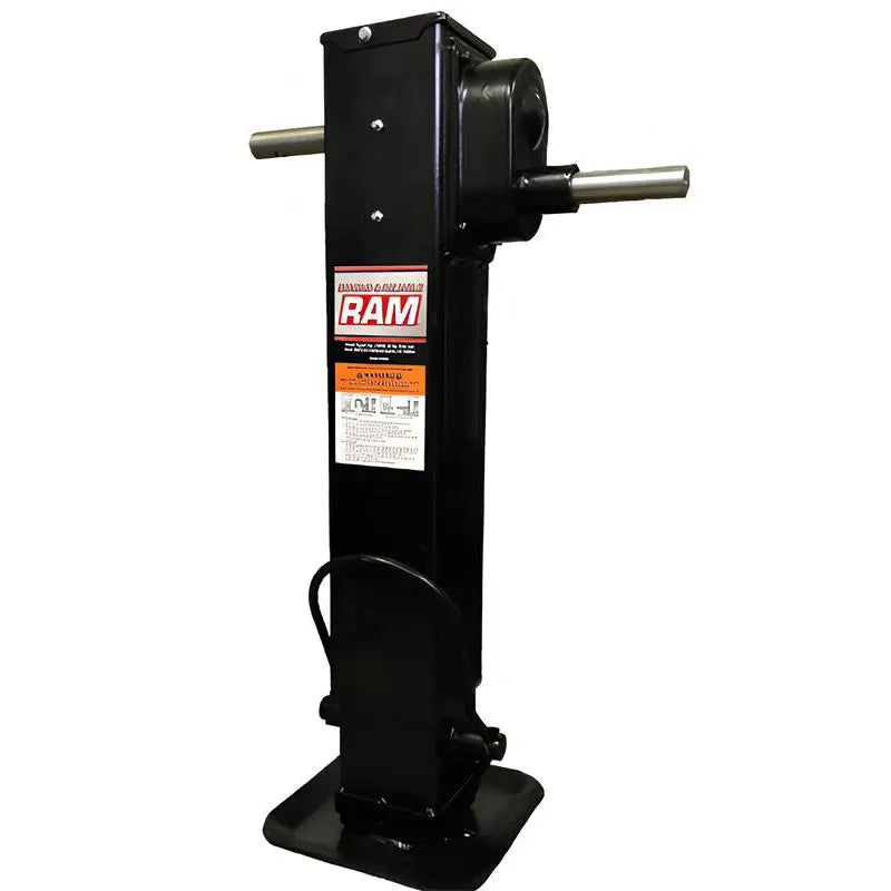RAM 20,000 lb Support Capacity Two-Speed Dual-Pin Dropleg Jack – Side Wind (TJDDP2SP-20000SP-F)