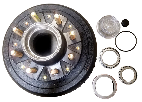 10k GD Hub Drum kit with bearings seals and oil cap, fits Dexter (RP8-430-05-KIT)