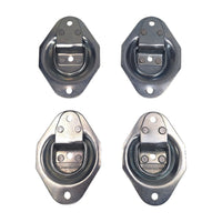 4 - Recessed D Ring tie Down rings 1200# Rated Trailer ATV Snowmobile Lawn Mower (RR01-LOTOF4)