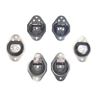 6 - Recessed D Ring tie Down rings 1200# Rated Trailer ATV Snowmobile Lawn Mower (RR01-LOTOF6)