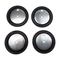 Four - 4" Round Surface Mount D Ring Tie Downs Trailer ATV 800# Rated with Bezel (RR02-LOTOF4)