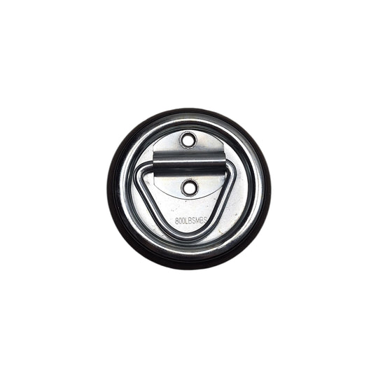 4" Round Surface Mount D Ring Tie Downs Trailer ATV 800# Rated with Bezel (RR02)