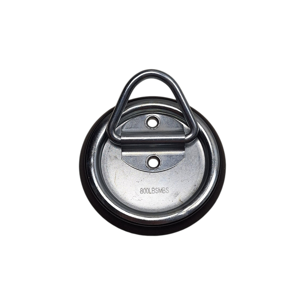 4" Round Surface Mount D Ring Tie Downs Trailer ATV 800# Rated with Bezel (RR02)