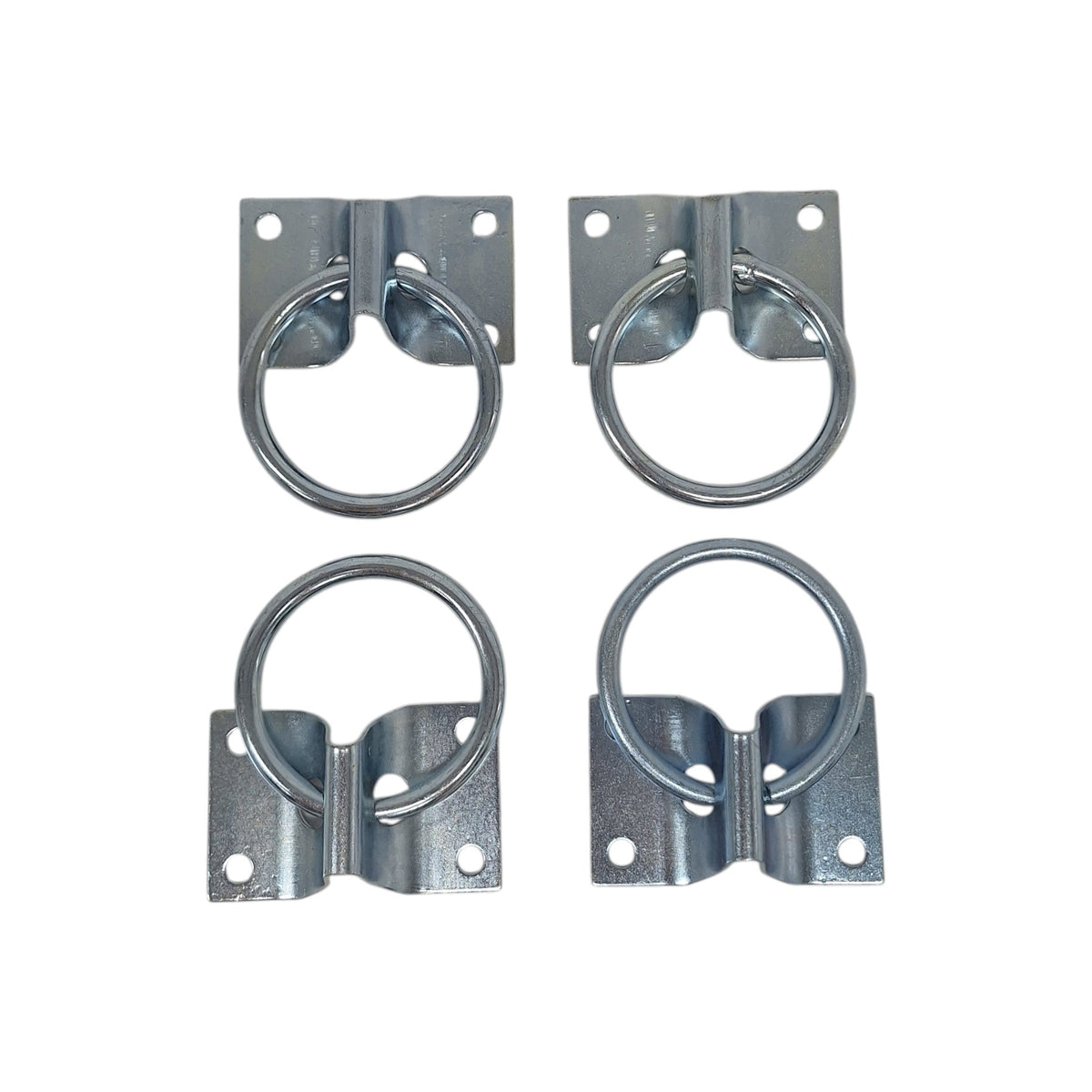 4 - Bolt on Zinc D Ring ATV Motorcycle Trailer Rope Ring Tie Down Loop (RR03-LOTOF4)
