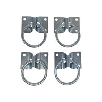 4 - Bolt on Zinc D Ring ATV Motorcycle Trailer Rope Ring Tie Down Loop (RR03-LOTOF4)
