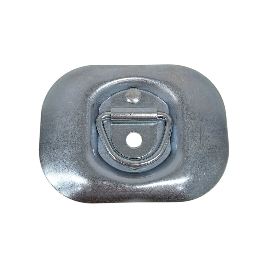 Four - 1/4" Mounting Ring Flush Mount Zinc D-Rings 1,500 Lbs (RR04-LOTOF4)