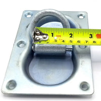 3/8" Zinc Plated Bolt-On D-Ring Trailer Tie Down – 3,300 lb Max. Capacity (RR12)