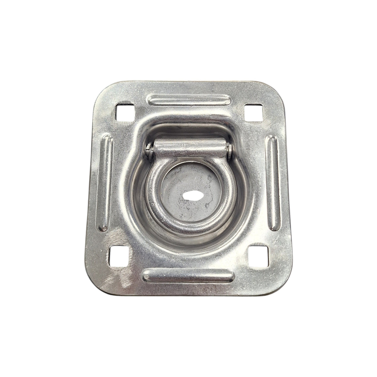 1/2" Thick Recessed Stainless Steel 5000# D Ring Trailer Car Truck (RRS5)
