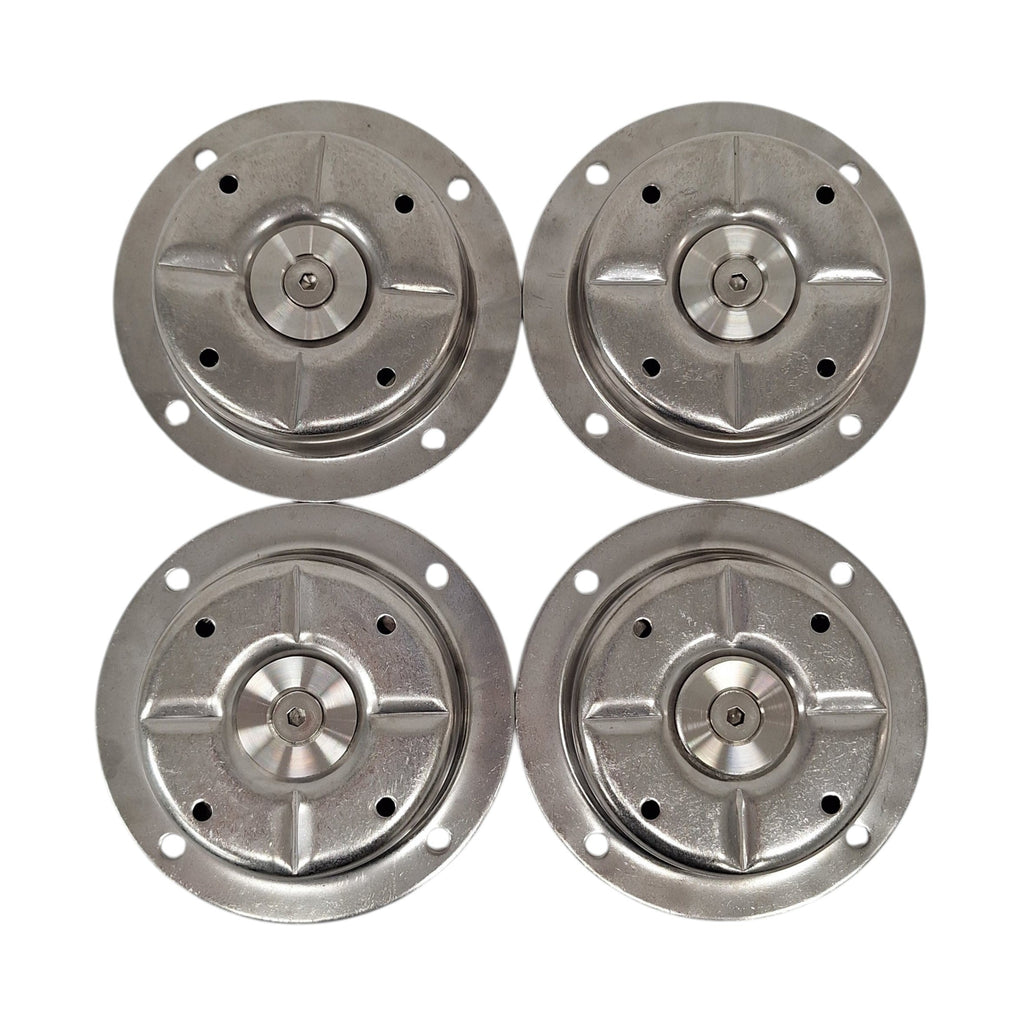 4pk Stainless Steel Swivel Recessed DRing 6000# Max Tie Down Cargo Trailer Deck (RRS6-LOTOF4)