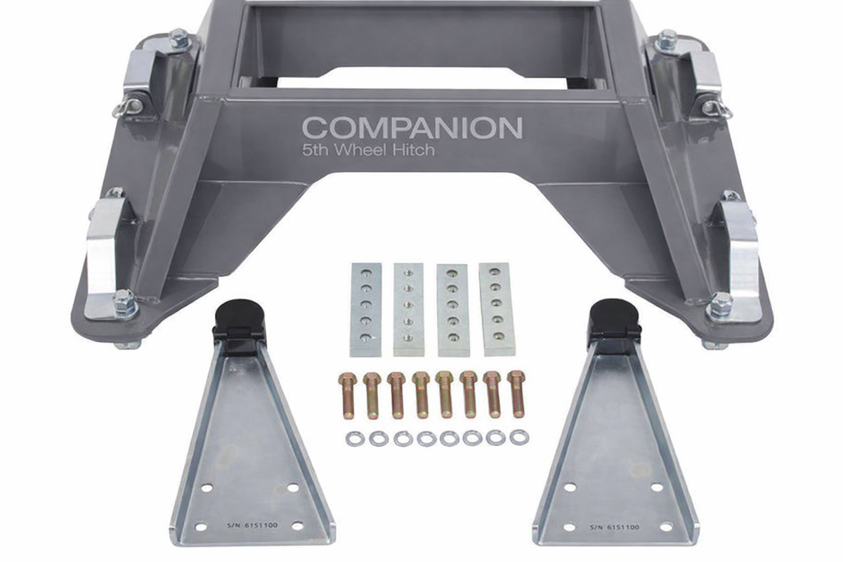 B&W Companion 5th Wheel Hitch- Base Only - for 2015-2019 GM & Chevy OEM Puck System 20K/25K (RVB3700)