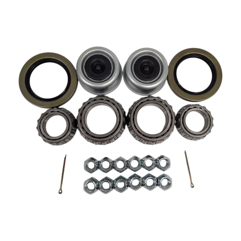 2- Trailer Hubs Convert from Mobile Home with Bearings 6000# 6 Lug 6x5.5 Idler Axle (RVIH6550-KITX2)
