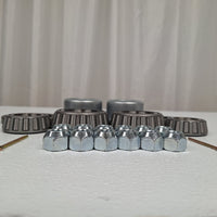 2- Trailer Hubs Convert from Mobile Home with Bearings 6000# 6 Lug 6x5.5 Idler Axle (RVIH6550-KITX2)