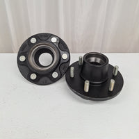 2- Trailer Hubs Convert from Mobile Home with Bearings 6000# 6 Lug 6x5.5 Idler Axle (RVIH6550-KITX2)
