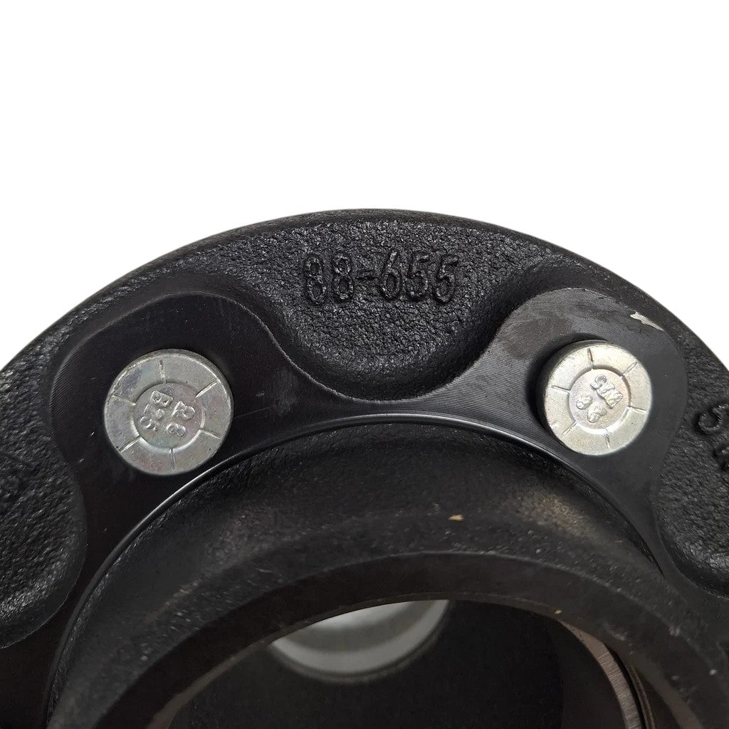 2- Trailer Hubs Convert from Mobile Home with Bearings 6000# 6 Lug 6x5.5 Idler Axle (RVIH6550-KITX2)