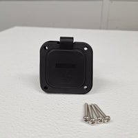 Dumble 125V 15A RV Power Inlet Port Plug – NEMA 5-15P – 2-Pole 3-Wire (RVS-811990)
