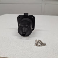 Dumble 125V 15A RV Power Inlet Port Plug – NEMA 5-15P – 2-Pole 3-Wire (RVS-811990)