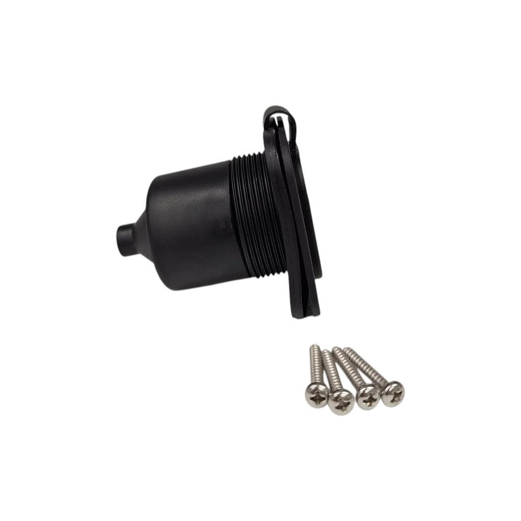 Dumble 125V 15A RV Power Inlet Port Plug – NEMA 5-15P – 2-Pole 3-Wire (RVS-811990)