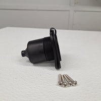 Dumble 125V 15A RV Power Inlet Port Plug – NEMA 5-15P – 2-Pole 3-Wire (RVS-811990)