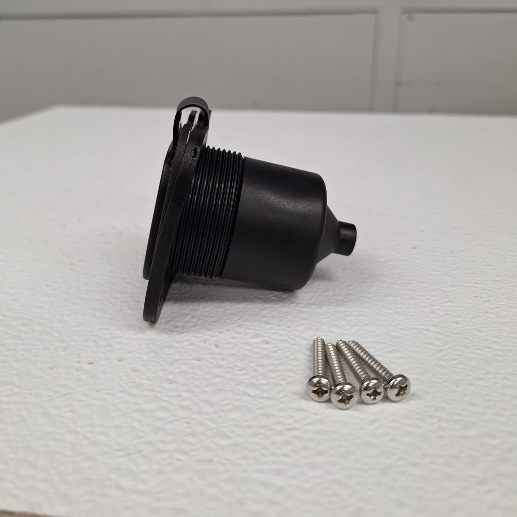 Dumble 125V 15A RV Power Inlet Port Plug – NEMA 5-15P – 2-Pole 3-Wire (RVS-811990)