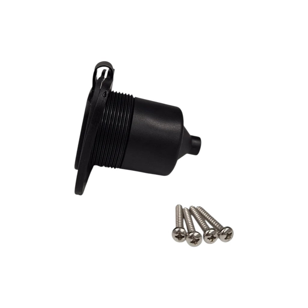 Dumble 125V 15A RV Power Inlet Port Plug – NEMA 5-15P – 2-Pole 3-Wire (RVS-811990)