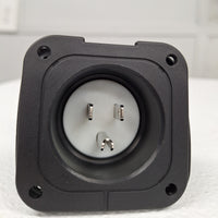 Dumble 125V 15A RV Power Inlet Port Plug – NEMA 5-15P – 2-Pole 3-Wire (RVS-811990)