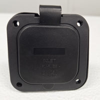 Dumble 125V 15A RV Power Inlet Port Plug – NEMA 5-15P – 2-Pole 3-Wire (RVS-811990)