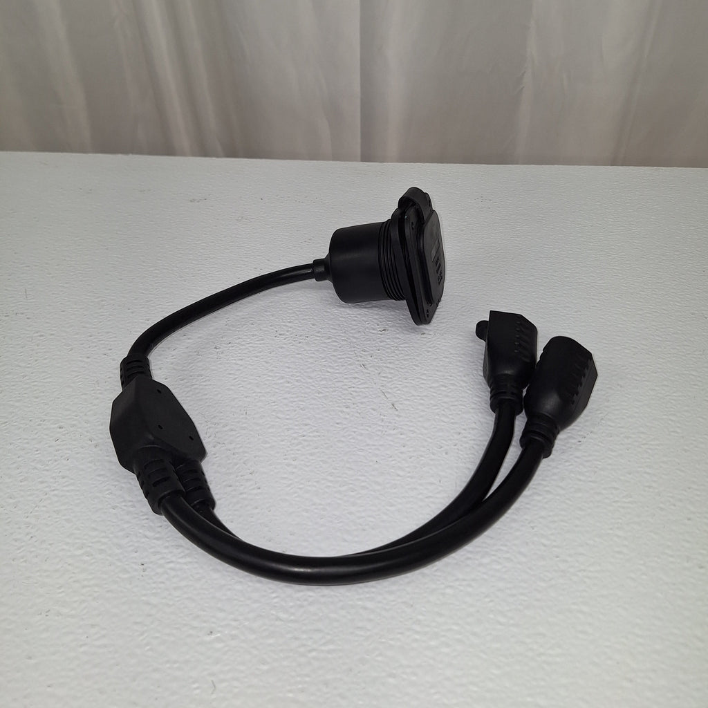 Dumble 3-Prong “Y” Splitter Cable Power Extension Cord – 125V 15A (RVS-820923)