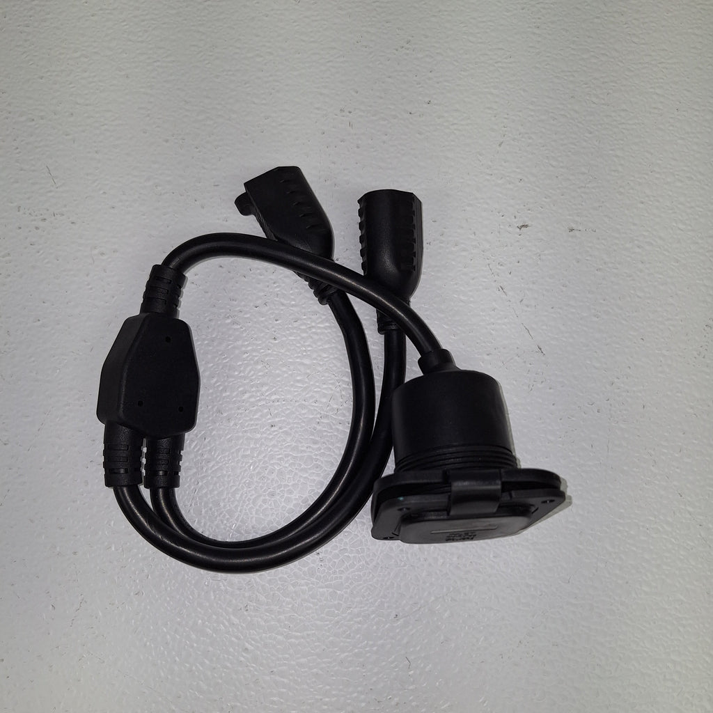 Dumble 3-Prong “Y” Splitter Cable Power Extension Cord – 125V 15A (RVS-820923)