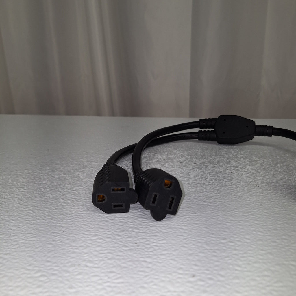 Dumble 3-Prong “Y” Splitter Cable Power Extension Cord – 125V 15A (RVS-820923)